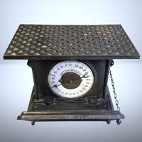 ⚖️ Antike Personenwaage Gusseisen Dynamomètre Rarität ⚖️