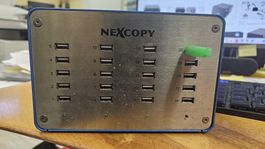 Nexcopy USB Duplikator 20 Port Ladegerät Gerät Station Hub