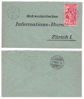 Lettre de Hirschthal pour Zürich le 21.VII.00