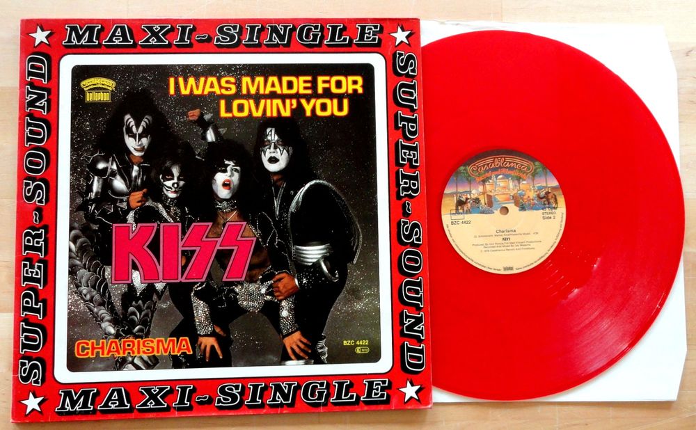 LP KISS I was made for loving you 1979 red Vinyl Kaufen auf Ricardo