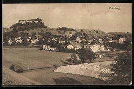 Lenzburg, Ortsansicht über die Felder
