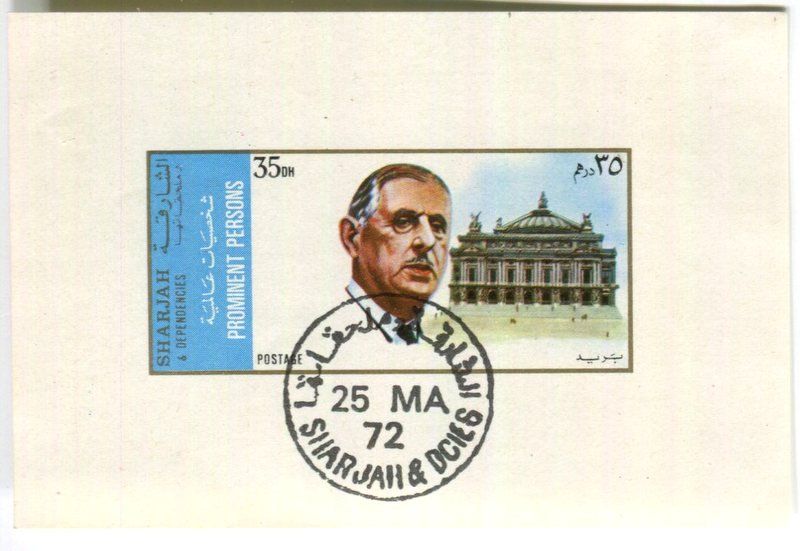 Tutti i francobolli: Block "Charles de Gaulle". Schardscha – Nuovo e nell'imballaggio originale da Basel venduto da Butsch5