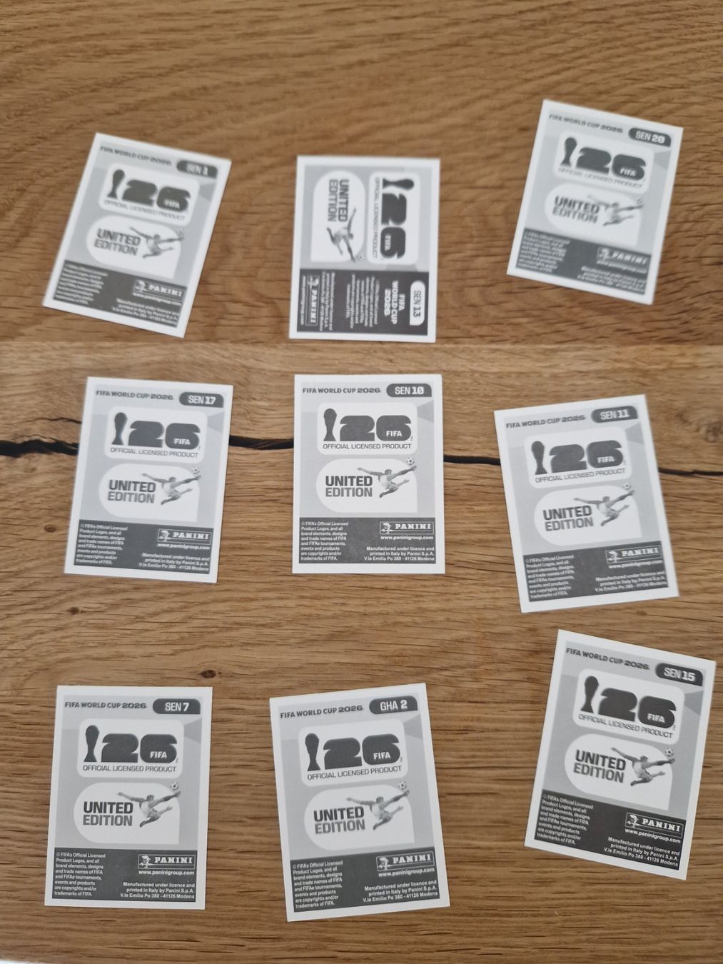 Panini Sammelbilder & Trading cards: Panini 2026 Sticker, SEN – Gebraucht aus Metzerlen von SS01 1
