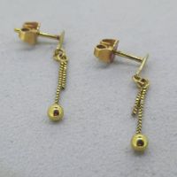 Edle Ohrstecker in 750 Gelbgold