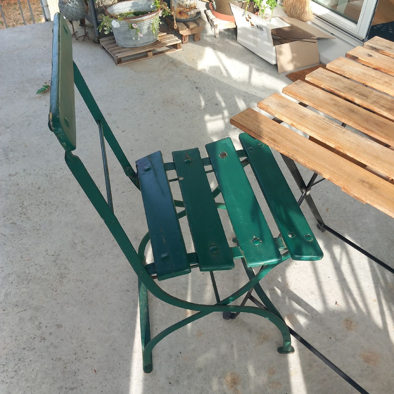 Stühle: Alter grüner Gartenstuhl / Vintage – Gebraucht aus Aegerten von gismolini 7