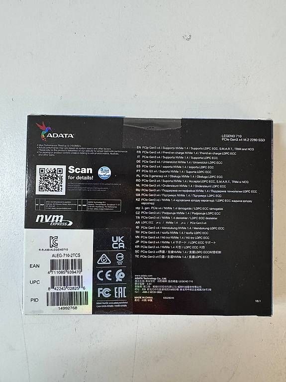 Schede di memoria: SSD Adata Leggenda 710 – Usato da Niederhasli venduto da flo_f272 1