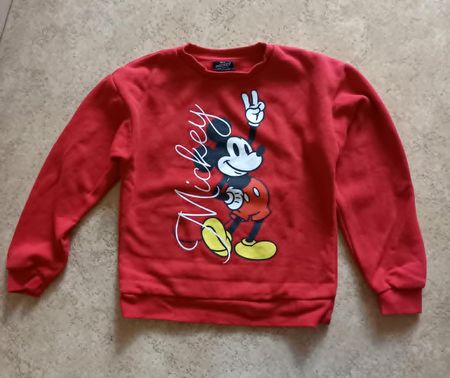 Pullover Disney Mickey Mouse rot Gr 140/146 gebraucht