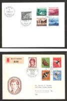 1955 : Pro Patria + Pro Juv. Serie auf FDC