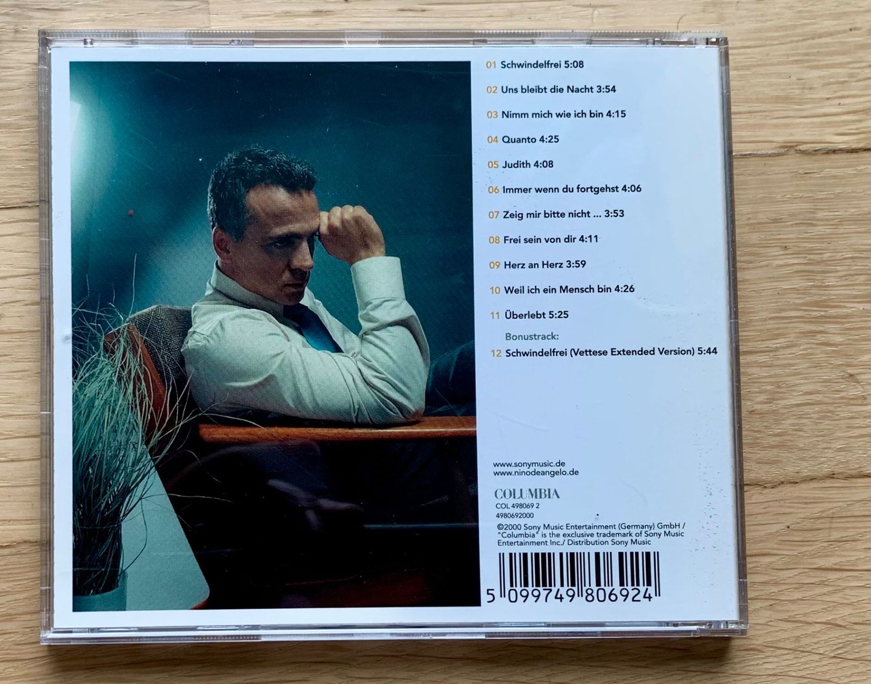CD: Nino de Angelo Schwindelfrei – Usato da Zürich venduto da Fieber 2