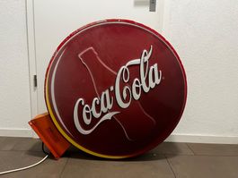 Panneau Coca-Cola vintage à collectionner 80cm ø