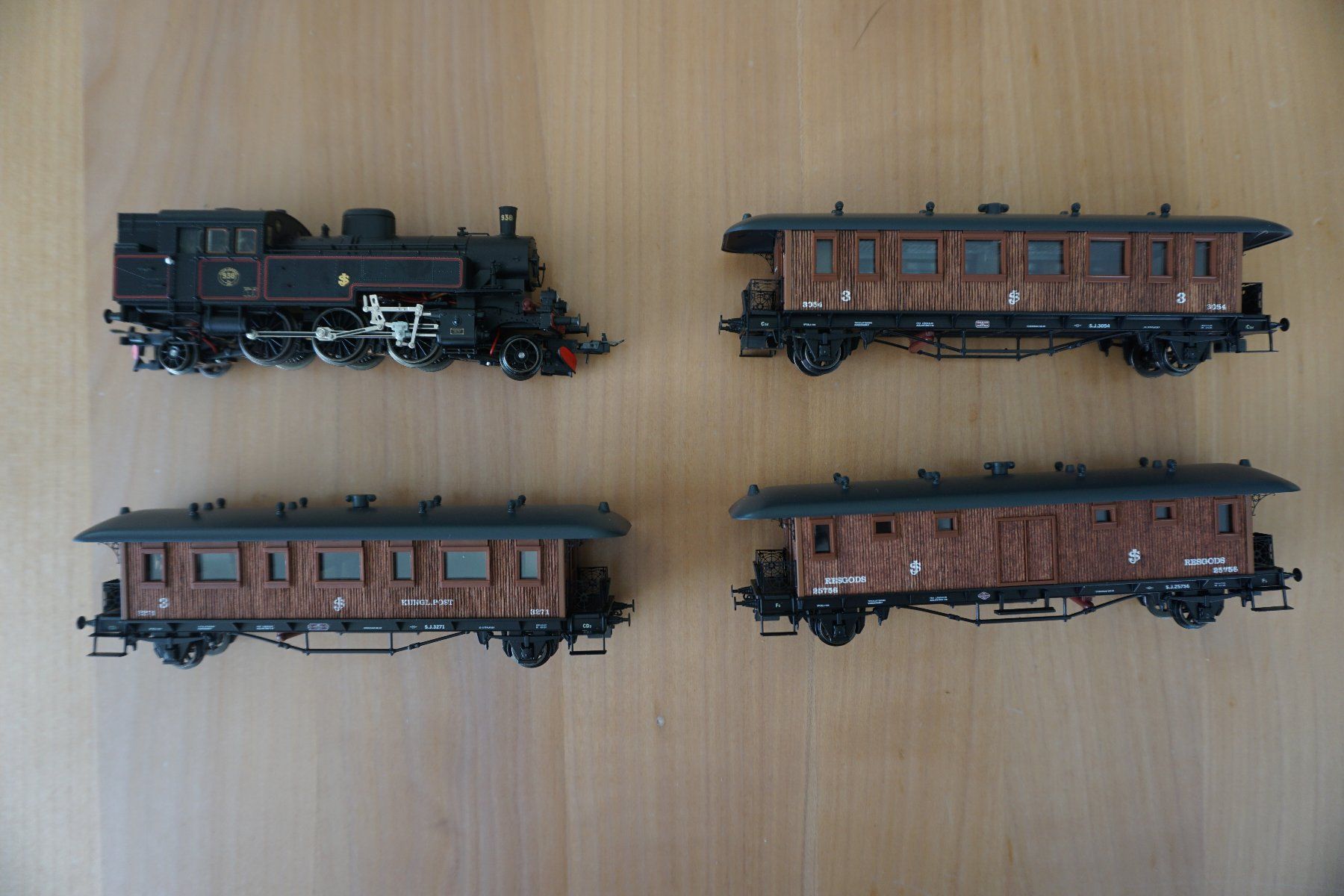 Trix Modellini di ferrovie: Trix 21264 HO= Holzzug-Set SJ ; passt zu Faller – Usato da Wohlen AG venduto da modellbahner-ch 2