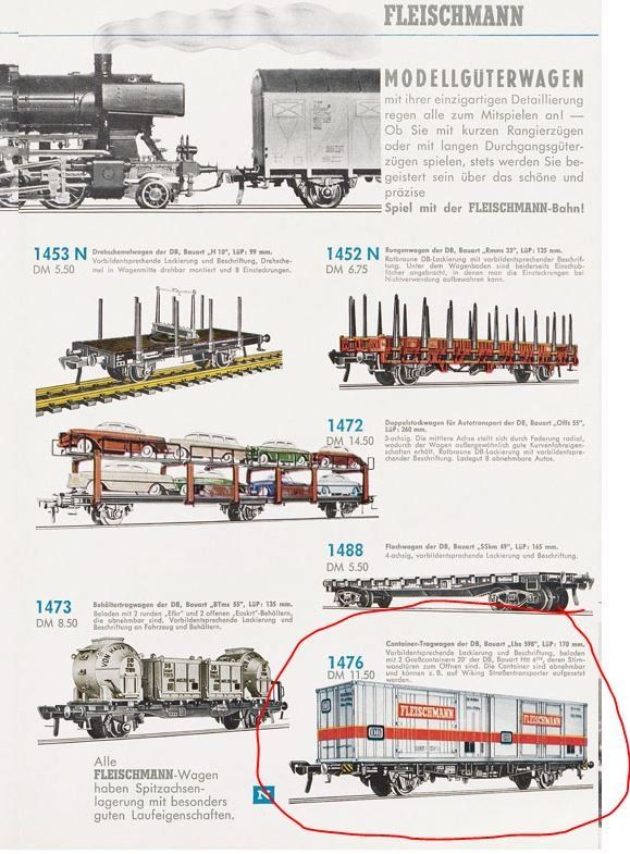 Fleischmann Modellini di ferrovie: Fleischmann H0: DB Container Tragwagen – Nuovo (secondo la descrizione) da Niederhasli venduto da rail-duerst 5