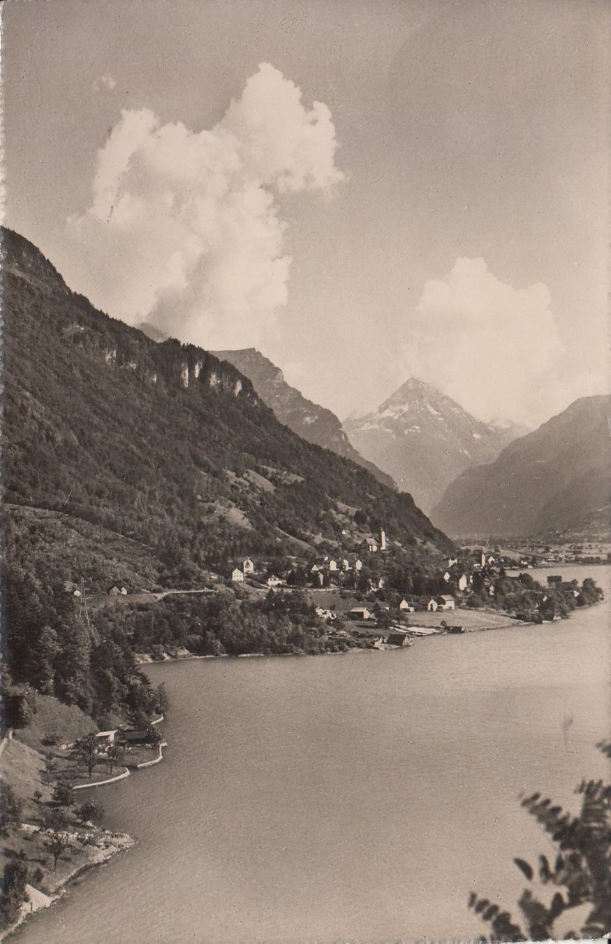 Cartoline postali: Flüelen 1954 – Usato da Bürglen TG venduto da StampGraf