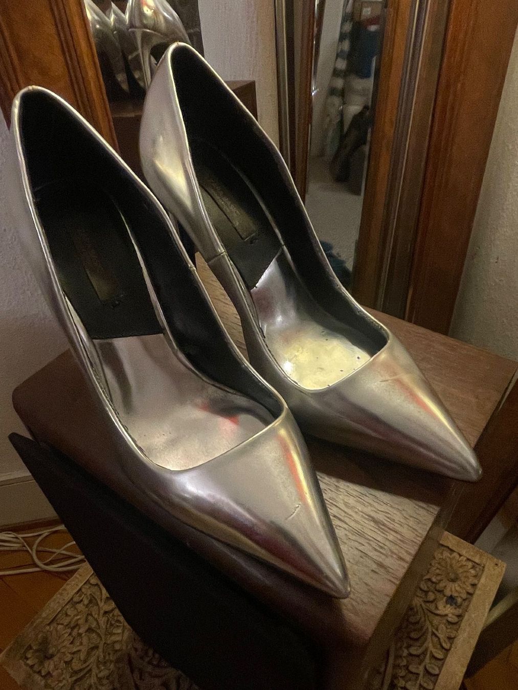 Zara Scarpe da donna: Escarpins argentés Zara Basic (37) super sexy – Usato da Genève venduto da lailas_things 1