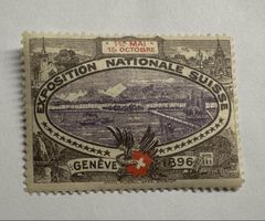 Briefmarke Exposition Nationale Suisse Genf 1896 