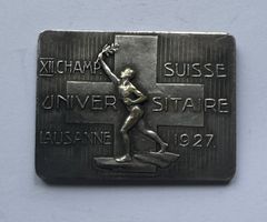 1927 Medaille XII Champ. Suisse Universitaire Lausanne