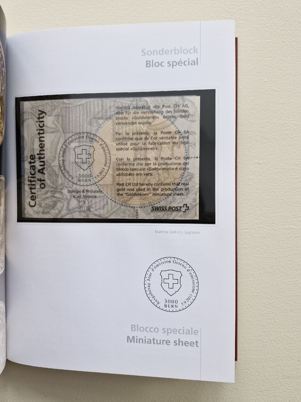 Tutti i francobolli: Schweizer Briefmarkenbuch 2013 postfrisch – Nuovo (secondo la descrizione) da Frauenfeld venduto da Kasico 6