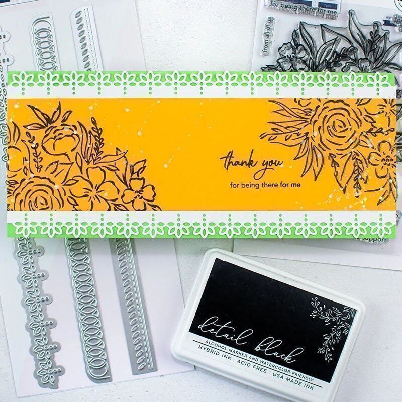 Sciablone: BORDÜRE 3-TEILIG STANZSCHABLONE – Nuovo e nell'imballaggio originale da Affoltern am Albis venduto da scrapbooking 5