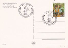 Tag der Briefmarke 1989 Stäfa 1.-3.12.1989