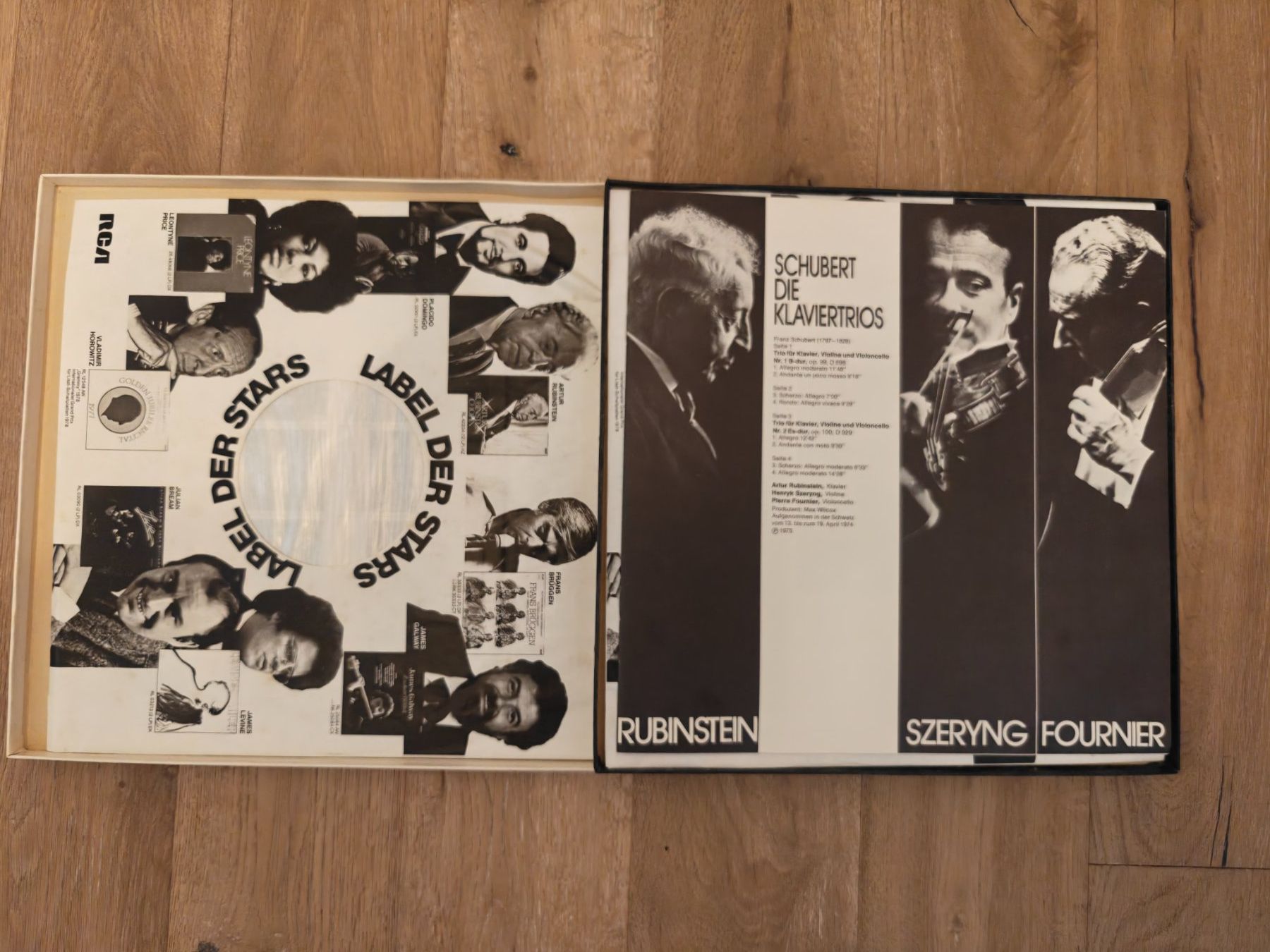 Dischi in vinile: Schubert Klaviertrios RCA Box 2 LP Rubinstein Heifetz – Usato da Männedorf venduto da Rueiva 1
