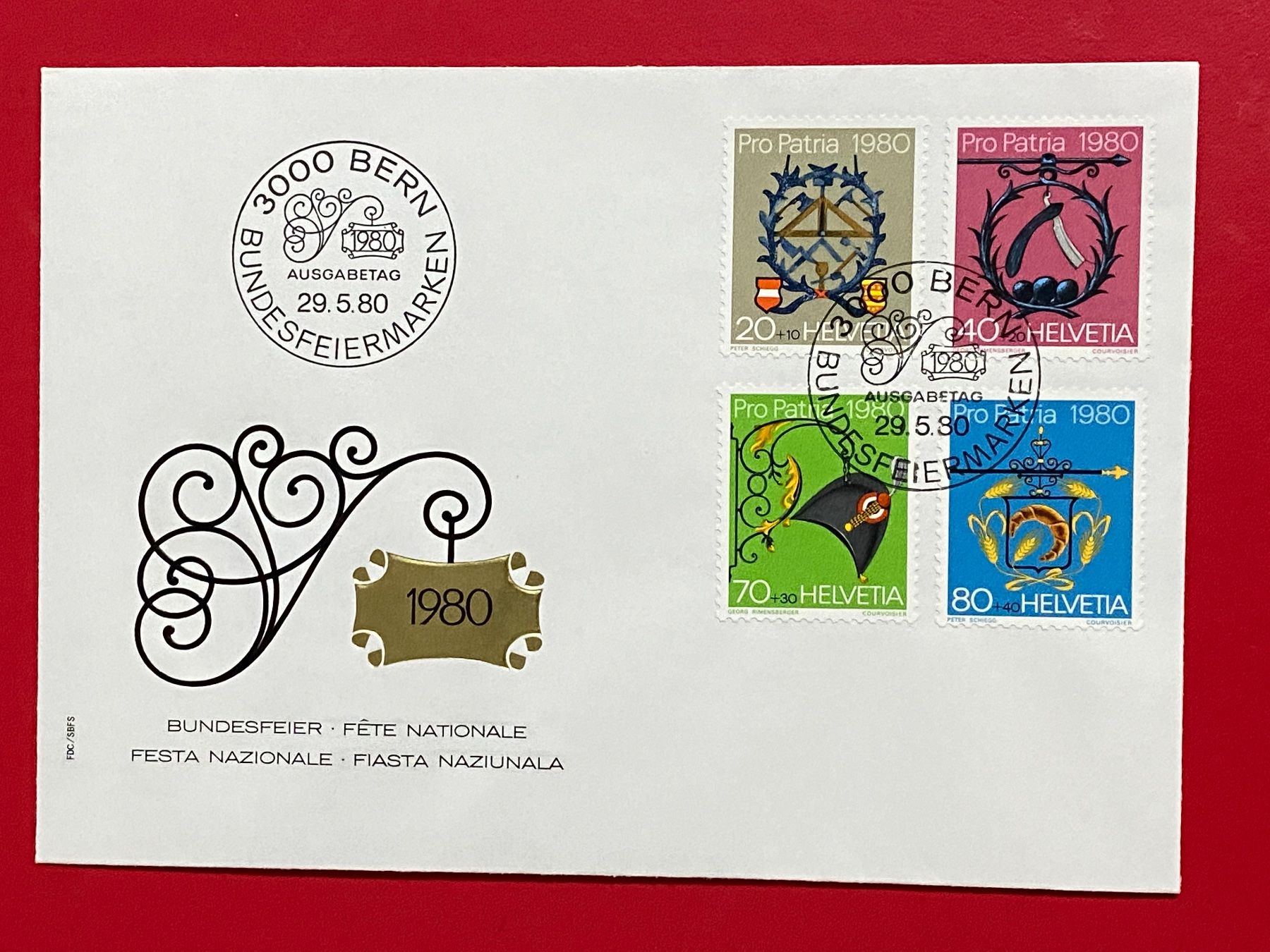 Tutti i francobolli: FDC - Fête Nationale Suisse – Usato da Petit-Lancy venduto da Solcarm 3