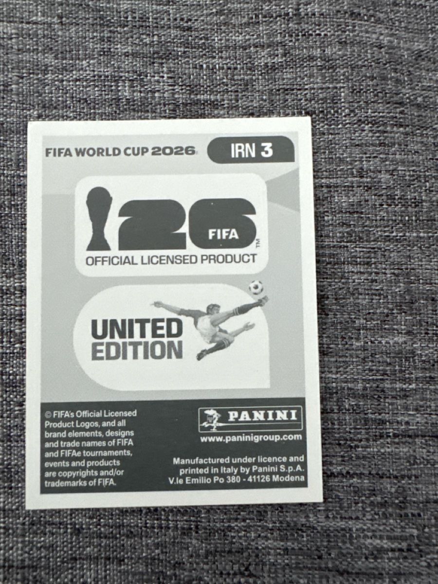 Panini Carte collezionabili: Panini WM 2026 - IRN 3 – Nuovo e nell'imballaggio originale da Fribourg venduto da wor_lp9t 1