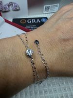 Bracelet argent avec diamant de moissanite de 0,5 ct GRA