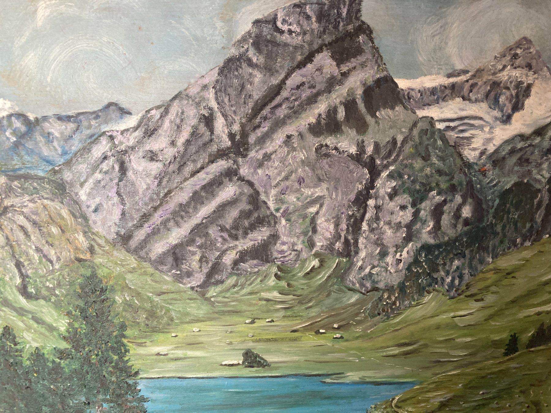 Gemälde: Ölgemälde Seealpsee – Gebraucht aus Wil SG von Pin05 1