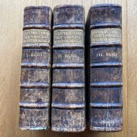antike Bücher 3 Stck. Ulm 1771 Angenehmer Zeitvertreib bey..