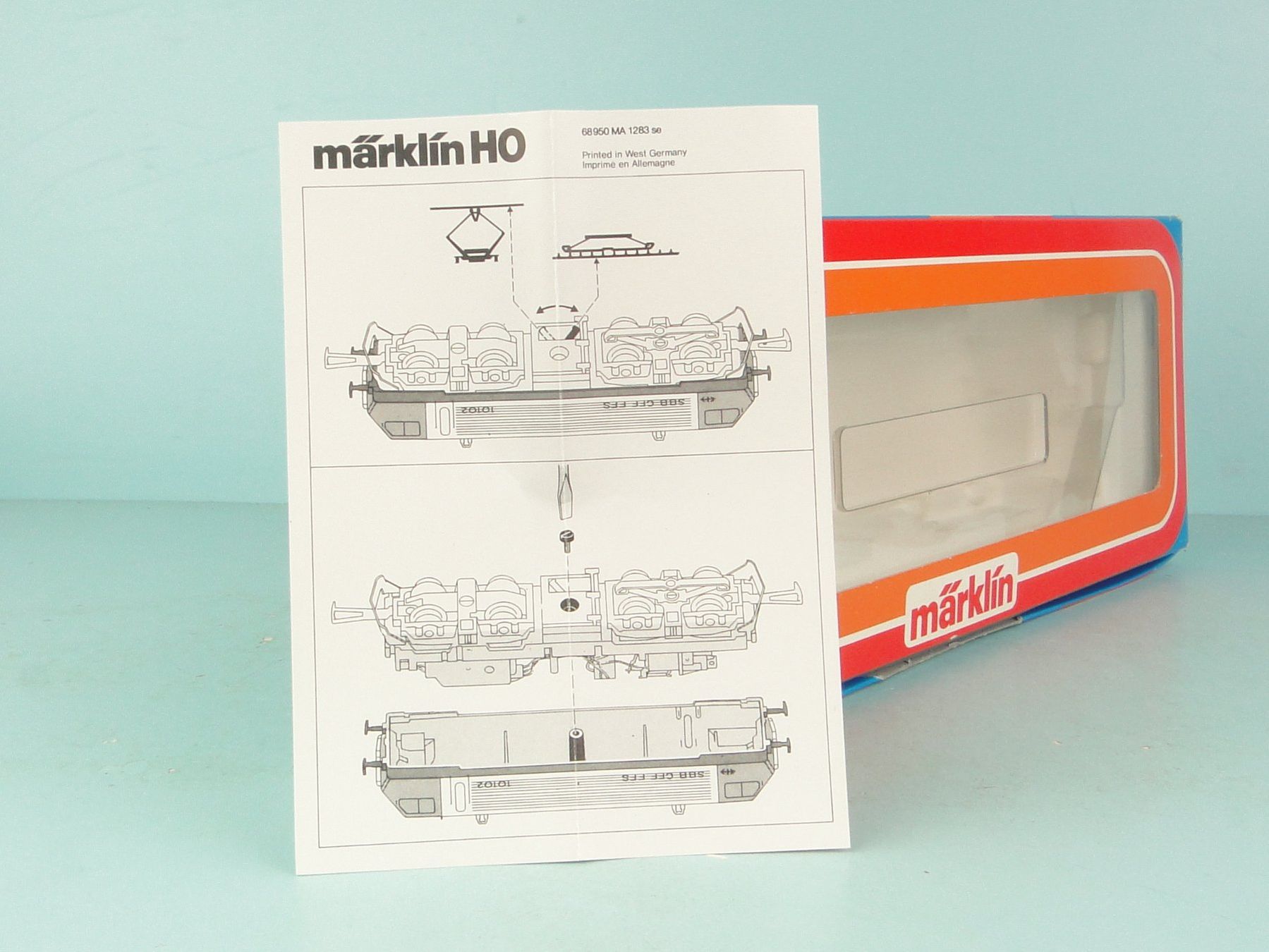Märklin Modellini di ferrovie: Märklin leerer Karton 3323 SBB Ae 4/4 – Usato da Bülach venduto da cann11 2
