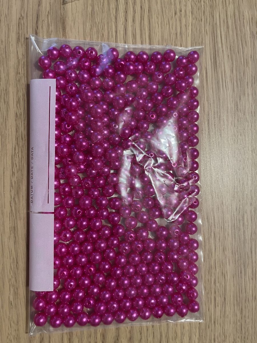 Perlen (unechte): Plastik Perlen Pink – Neu (gemäss Beschreibung) aus Schlieren von Flamingo_blume 1