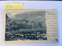 alte Ansichtskarte Gruss aus Meiringen, 1899