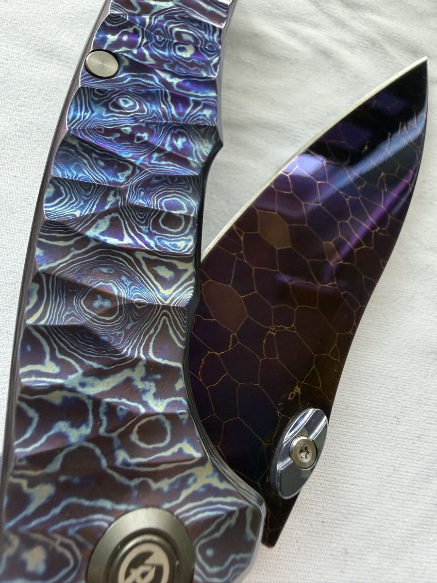 Taschenmesser: Knife Maxace Corvus Timascus Dragonskin – Neu (gemäss Beschreibung) aus Affoltern am Albis von gpi_q8jk 4