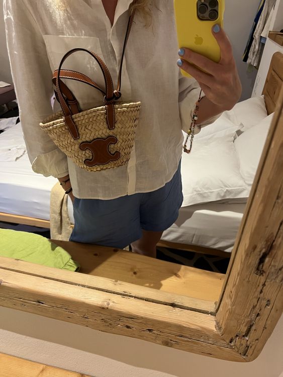 Korb Tasche Damenhandtasche Klein Celine Paris Korb Tasche Mini