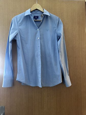 NEU Gant Damen Hemd Gr.36 hellblau mit Pünktli 