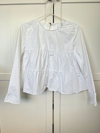 weisses ZARA Crop-Top, Size S