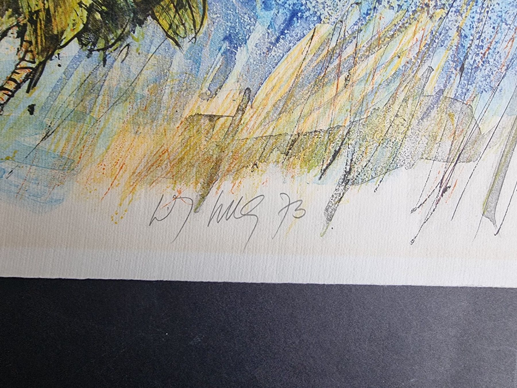 Grafica & Litografie: FRITZ HUG LITHOGRAPHIE SIGNIERT NUMMERIERT – Usato da Gersau venduto da grafik-kunst 2