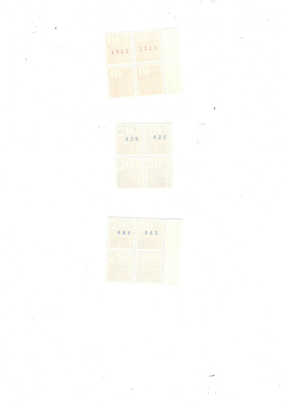Alle Briefmarken: Briefmarken mit Kontrollnummer Schweiz postfrisch 4er Block – Neu (gemäss Beschreibung) aus Widnau von Seppl480