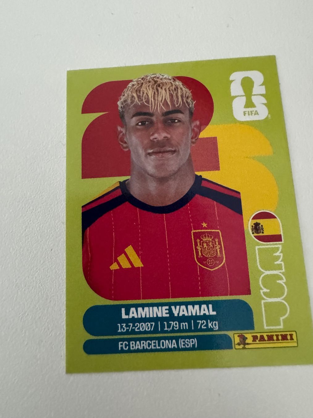 Sticker: Panini WM 2026 Sticker: Lamine Yamal – Nuovo (secondo la descrizione) da Sursee venduto da k12g223