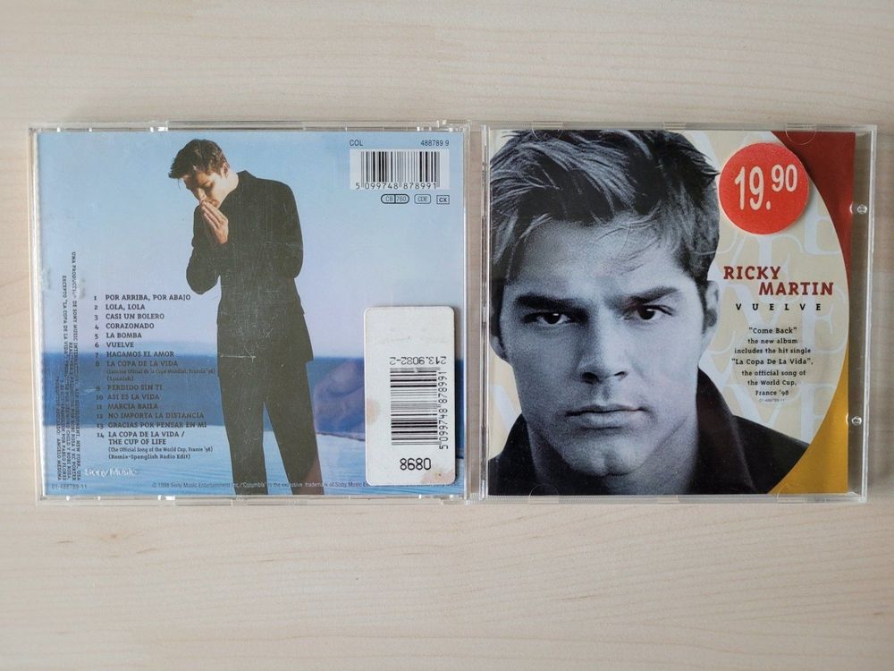 CD Ricky Martin - Vuelve, 1998 (Gebraucht) in Nebikon für CHF 0.5 – mit ...