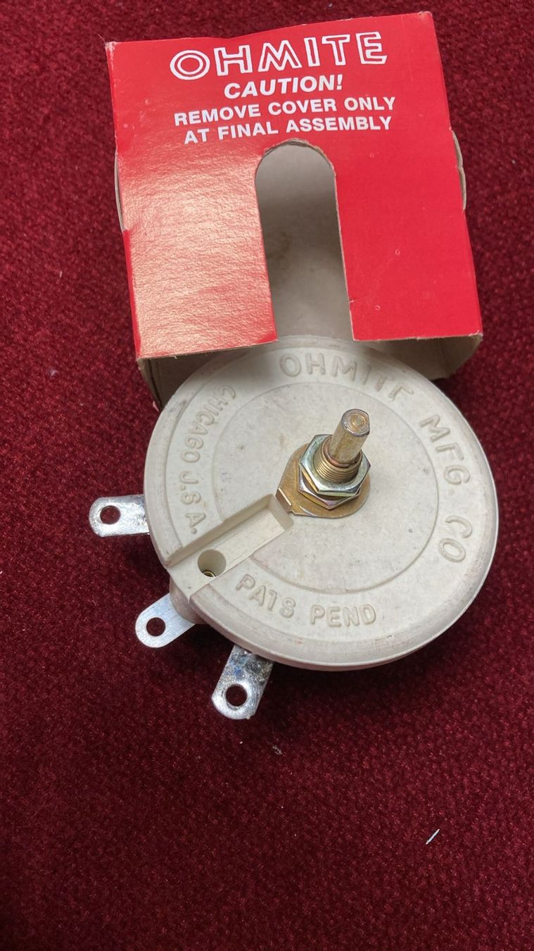 Componenti elettronici: Rheostat Drahtwiderstand Ohmite – Usato da Dietikon venduto da Rima57