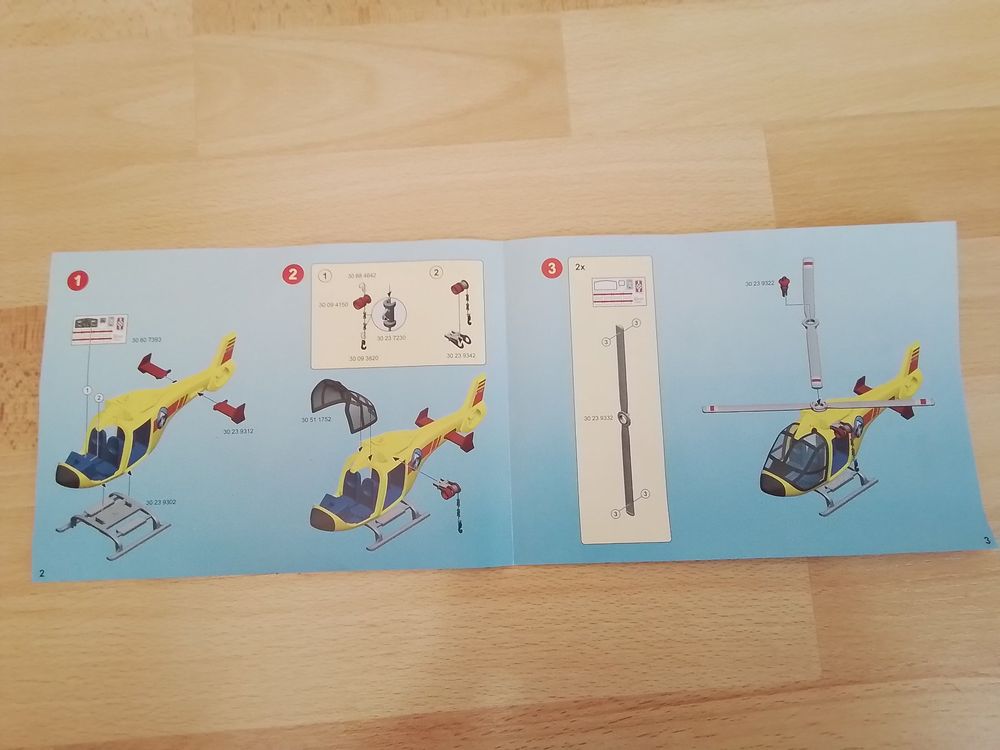Playmobil 5428 - Homme Pilote D'hélicoptère De Sauvetage - Occasion Bon état