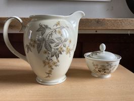 Weimar Porzellan Krug und Zuckerdose Kaffee Tee
