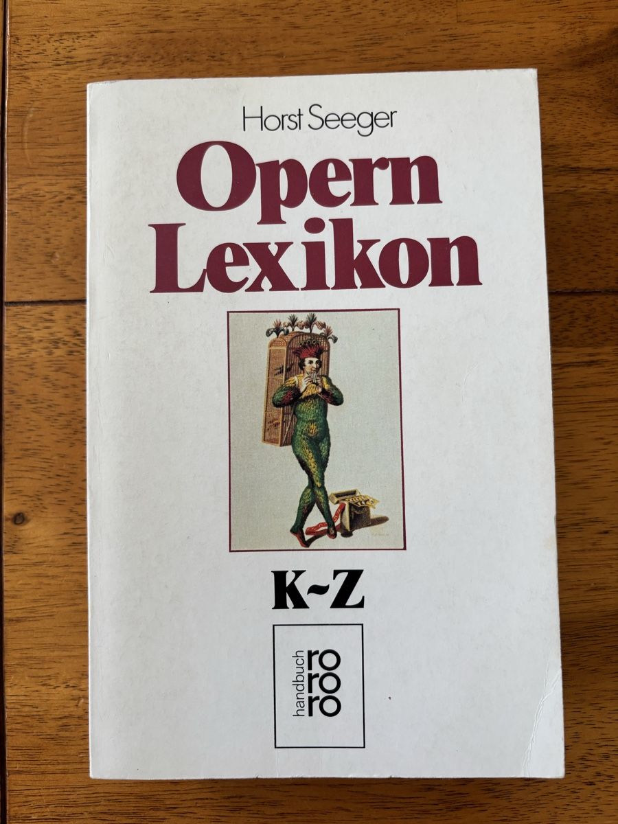 Libri: Opern Lexikon K-Z – Usato da Gipf-Oberfrick venduto da mapfi5