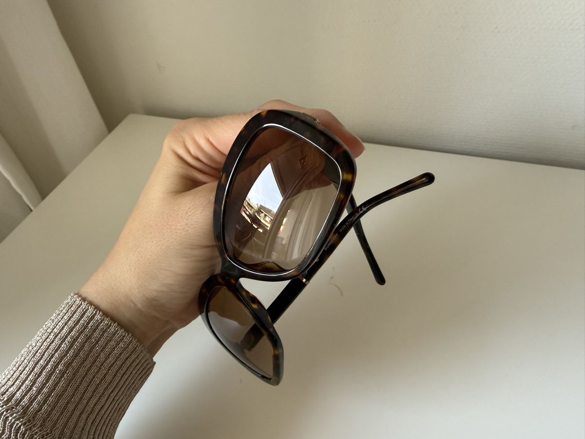 Burberry Occhiali & Lenti: Burberry Sonnenbrille Tortoise mit Check-Muster – Usato da Genève venduto da mimi479247 5