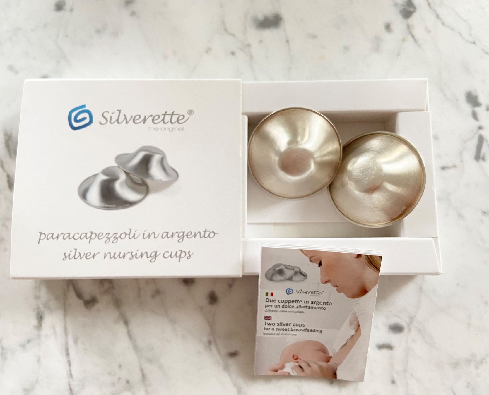 Accessori per l’allattamento: Silverette Stillhütchen aus Silber – Usato da Thalwil venduto da Luninul