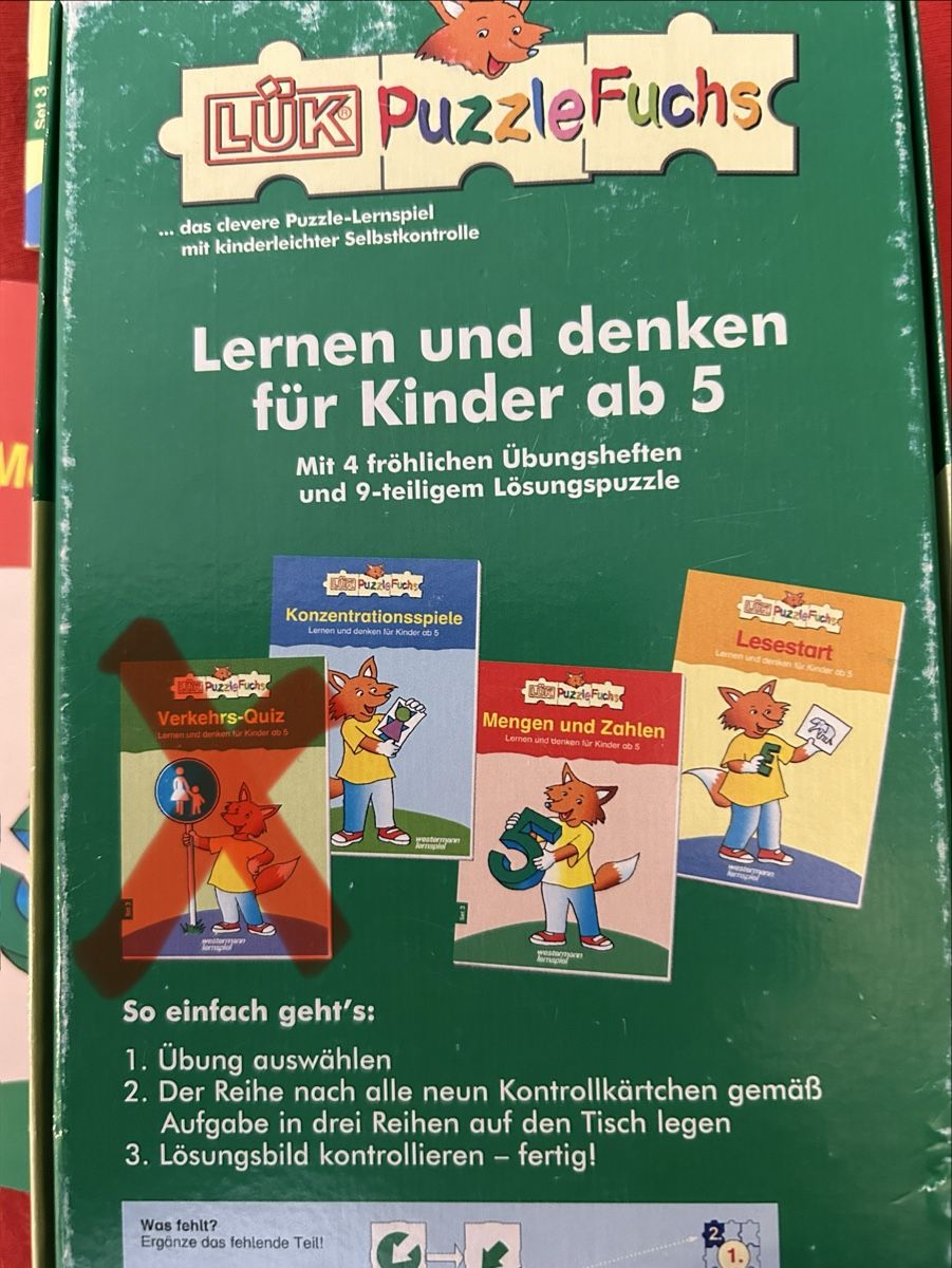 Puzzle: LÜK Puzzlefuchs - Lernen und Denken ab 5  – Usato da Bützberg venduto da Jolip1986 5