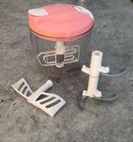 Hachoir manuel rose pour cuisine, multifonctionnel