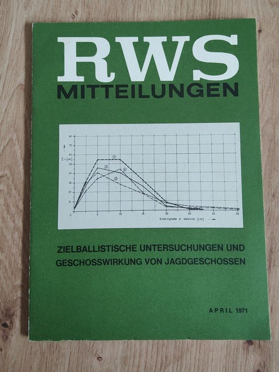 RWS Mitteilungen , Geschosswirkung von Jagdgeschossen | Kaufen auf Ricardo