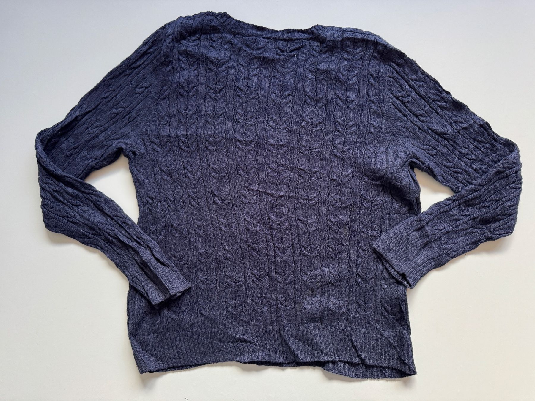 Maglioni & Felpe: Croft and Barrow 100% Cotton pullover cable knit Sz XL – Usato da Neuchâtel venduto da _Easy_to_Find_ 7